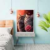 1 x Brand New Reofrey 5D Diamond Painting Accessories Cat, DIY Full Drill Animal Diamond Painting Pictures Set Diamond Painting Full Drill, Cross Stitch Adult Embroidery Crystal Rhinestone Photo Craft For Home 30X40cm - RRP €6.04