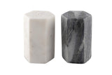 1 x RAW Customer Returns GoCraft Salt and Pepper Shakers Handcrafted white and black marble salt and pepper shakers - RRP €21.82