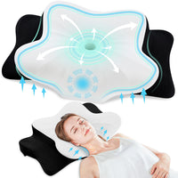 1 x RAW Customer Returns DONAMA Memory Foam Pillow Head Pillow Neck Pillow Ergonomic Side Sleeper Pillow for Side, Back Stomach Sleepers - RRP €49.99