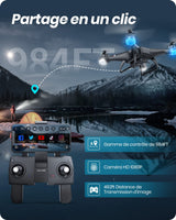 1 x RAW Customer Returns Holy Stone HS110G Drone with Camera 1080P GPS WIFI 2.4G HD 36 Minutes of Flight 2 Batteries Live Transmission Remote Control Quadcopter with Follow Me, Automatic Return, FPV App for Adults - RRP €299.99