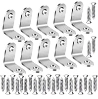 1 x RAW Customer Returns Fixing Square 25 Pieces 90 Degree Right Angle Support 30mm x 30mm Fixing Bracket Stainless Steel Corner Square with 50 Screws for Fixing Shelves or Repairing Furniture - RRP €13.22