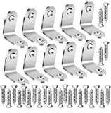 1 x RAW Customer Returns Fixing Square 25 Pieces 90 Degree Right Angle Support 30mm x 30mm Fixing Bracket Stainless Steel Corner Square with 50 Screws for Fixing Shelves or Repairing Furniture - RRP €13.22