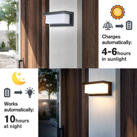 1 x RAW Customer Returns Solar light for outdoors with motion detector Solar lamp outdoor wall light IP65 waterproof Solar light outdoor 3 lighting modes Radar sensor Remote control Dimming Adjustable light 3 colors, timing - RRP €39.01