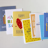 1 x RAW Customer Returns Meridian Design birthday cards, Happy Birthday folding cards in a set of 10 with envelope, birthday greeting card, 10 greeting cards in premium quality, creative gift cards - RRP €17.14