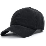 15 x Brand New FURTALK Adjustable Baseball Cap Vintage Men Women Cotton Pure Color Unisex Black-B XL - RRP €360.0