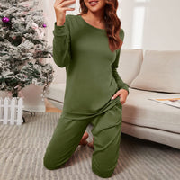 3 x Brand New DRALOFAO Women s Long Winter Pajamas, Two-Piece Women s Large Sizes Homewear Set Sleepwear Loungewear Long Sleeve Sleepwear Leisure Suit with Cuffs - RRP €72.57