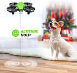 1 x RAW Customer Returns Potensic Mini Drone for Children and Beginners with 3 Batteries, RC Quadcopter, Mini Drone with Altitude Hold Mode, Start Landing with One Button, Headless Mode, Toy Drone Helicopter A20 Green - RRP €37.99