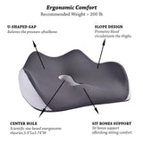 3 x Brand New EUBSWA Ergonomic Seat Cushion, Prevention of Hemorrhoids U-shaped Hole, Seat Ring Coccyx Relief for Lciatica, Pregnancy, Comfortable Cushion for Office Chair at Home, Gray - RRP €61.2