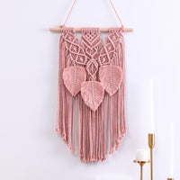 1 x RAW Customer Returns EPODA Macrame Wall Hanging Pink, Macrame Tapestry, Boho Decor for Bedroom and Living Room Decoration - RRP €17.14