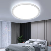 1 x RAW Customer Returns OTREN LED ceiling light flat round, 26W 6500K ceiling lamp panel IP44 bathroom lamp modern ultra thin lamp for bedroom kitchen living room hallway balcony basement, 27CM - RRP €19.99