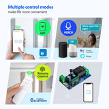 1 x RAW Customer Returns QIACHIP WiFi Wireless Inlay Relay Smart Switch Tuya 1-Channel ewelink APP Module, Passive Output DC 5V 12V 24V 36V Remote Control Compatible with Alexa Google Home, Momentary - RRP €38.35