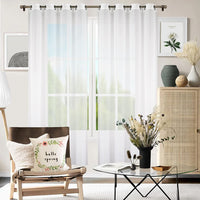 3 x Brand New Flying Curtains 2 x decorative curtains 145x220cm for living room bedroom Window curtain with loops eyelets for room Decoration panel curtains Modern Home Room Decor P-TY-1 White - RRP €45.06