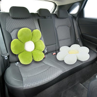 1 x RAW Customer Returns QKURT Pack of 2 flower cushions, 40 cm flower cushion, flower floor cushion, seat cushion, cute flower cushion, flower-shaped throw cushion, fluffy soft petal cushion for home, sofa, car green  - RRP €19.99