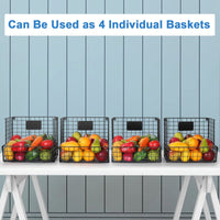 1 x RAW Customer Returns Shinoske Fruit Basket 4 Tier Fruit Vegetable Baskets Metal Vegetable Basket Kitchen Storage Basket with Pulleys for Kitchen Fruit Vegetable Toiletries Bathroom Storage - RRP €49.1