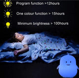 1 x RAW Customer Returns Glinrui Night Lamp Silicone Penguin Night Light for Kids 9 Colors Remote Control Baby Light for Toddlers Boys Girls Bedroom Elderly Adults Bathroom Outdoor Medium - RRP €22.61