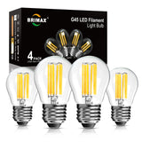 5 x RAW Customer Returns BRIMAX Dimmable E27 LED light bulb warm white 2700K 6W replaces 60 watts Edison lamp 600LM AC230V G45 waterproof filament lamp for table lamps, wall lamps, floor lamps 4 pieces - RRP €92.35