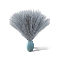 4 x Brand New FuninCrea 6pcs 17inch Artificial Pampas Grass Small Artificial Pampas Grass Decoration Vase Feathers Boho Artificial Pampas Grass for Home Decoration Grey  - RRP €50.84