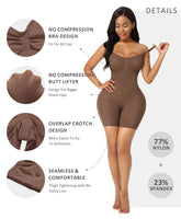 1 x RAW Customer Returns FeelinGirl Seamless Shapewear Full Body Waist Trainer Body Shaper Tummy Control Shaping Bodysuits Thigh Slimmer Overbust Butt Lifter Back Support Brown XS S - RRP €35.03