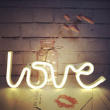 1 x RAW Customer Returns Neon Love Signs Light, LED Love Art Decorative, Wall Decoration for Wedding, Party, Children s Room, Living Room, House, Bar, Pub, Hotel Warm White  - RRP €13.93