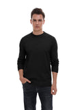 1 x RAW Customer Returns Hisir Men s Knitted Pullover, Crew Neck Pullover, Comfortable and Soft, Warm Winter Pullover for Men, Men s Basic Pullover with Long Sleeves Black, XXL  - RRP €29.99