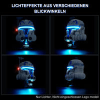 1 x RAW Customer Returns cooldac LED light kit for Lego 75349 Star Wars Captain Rex Helmet Set, LED lighting set compatible with Lego Star Wars 75349 Captain Rex Helmet building block model lights only, no Lego models  - RRP €27.2