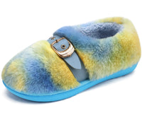 1 x Brand New KuaiLu Comfortable Memory Foam Women s Orthopedic Slippers Winter Warm Fur Slippers with Arch Lightweight Non-Slip Indoor Outdoor Size 41 Blue - RRP €51.6