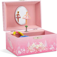 1 x RAW Customer Returns Jewelkeeper Music Box Jewelry Box - Musical Jewelry Box for Girls with Spinning Ballerina, Pink Design - Swan Lake Melody - RRP €20.16