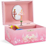 1 x RAW Customer Returns Jewelkeeper Music Box Jewelry Box - Musical Jewelry Box for Girls with Spinning Ballerina, Pink Design - Swan Lake Melody - RRP €20.16