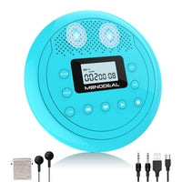 1 x RAW Customer Returns NEW 2023 Portable CD Player with Speaker, CD Player Portable, Rechargeable Discman CD Player for Car Children, Anti-Skip CD Player Small with Headphones for Audiobooks Listening to Music - RRP €65.53