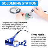 1 x RAW Customer Returns YIHUA 862BD SMD Hot Air Touch Up Station and Soldering Station, 2-in-1 Station with Temperature Stabilization Function for Electronics, DIY Projects, Touch-Ups, Repairs EU PLUG  - RRP €131.09