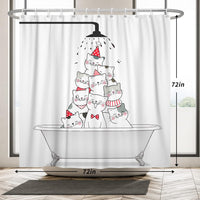 1 x Brand New XXSCNOZ Kids Shower Curtain Bathroom Education Boys Alphabet Baby Cute Cartoon Fun Decoration 180x180cm - RRP €12.9