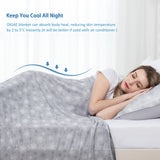 1 x RAW Customer Returns CHOSHOME Cooling Blankets Double-Sided Cold Effect for Sleeping Two-Sided Self-Cooling Lightweight Summer Blanket with Japanese Q-Max 0.42 Cooling Fibers Double-Sided Soft Blanket for People Gray 200x220CM - RRP €28.22