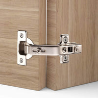 1 x RAW Customer Returns Furniware Pack of 2 hinges, 135 degree corner fold curved cabinet hinges, pot hinges, pot hinge corner stop, diameter 35 mm for folding doors, kitchen cabinets - RRP €13.1