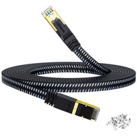 1 x RAW Customer Returns HiiPeak flat lan cable 20 meters cat 8 network cable cat 8 cable network cable 20m lan cable 20 meters lan cable 20m lan cable cat 8 lan cable ethernet cable cat 8 installation cable nylon braided 40Gb - RRP €25.19