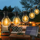 1 x RAW Customer Returns litogo outdoor solar fairy lights, 10M 15 1 G40 LED bulbs solar fairy lights outdoor weatherproof, 4 mode solar fairy lights for patio garden, balcony, Christmas, room party, house decoration, warm white - RRP €29.99