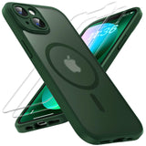 1 x RAW Customer Returns TOCOL 3 in 1 for iPhone 13 Case for MagSafe, Full Camera Protection Shockproof Scratch-Resistant Magnetic Phone Case for iPhone 13 Case, Alpine Green - RRP €17.14