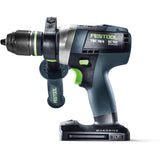 1 x RAW Customer Returns Festool cordless drill driver TDC 18 4 I-Basic QUADRIVE with tool chuck, magnetic bit holder, FastFix keyless drill chuck, additional handle, bit, belt clip , in a systainer - RRP €217.14