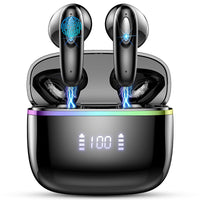 1 x RAW Customer Returns Bluetooth Headphones, Headphones Wireless Bluetooth 5.3 In Ear Headphones with 4 ENC Mic, Wireless Headphones 14.2 mm Driver Stereo, Wireless Earbuds 40H, IP7 Waterproof Earbuds, LED Display USB-C - RRP €20.16