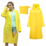 1 x RAW Customer Returns Ahsado Waterproof Rain Poncho for Men Women for Hiking, Cycling, Camping and Travel for Unisex Medium Adult Transparent XL  - RRP €15.07