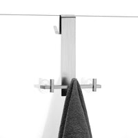 1 x RAW Customer Returns Cooeco towel holder without drilling - towel hook bathroom, hook for shower wall shower glass wall shower hook bathroom made of stainless steel - RRP €16.99