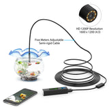 1 x RAW Customer Returns Wireless Snake Camera Pancellent WiFi Inspection Camera 1200P HD Endoscope with 8 LED Hard Light Borescope Cable for iPhone Android Smartphone Table Ipad PC 16.5FT, Latest Version  - RRP €27.29