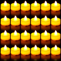 1 x RAW Customer Returns Pack of 24 LED tea lights flameless candles, battery-operated candles, tea lights with battery, 3.8 x 4.5 cm battery candles for Christmas, wedding parties, 100 hours battery included warm white . - RRP €15.06