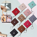 1 x RAW Customer Returns Mini Photo Keychain, DIY Small Leather Photos, Personalized Mini Photo Album, Small Album Keychain, Personalized Keychain with Picture, Gift for Family Friend - RRP €34.8