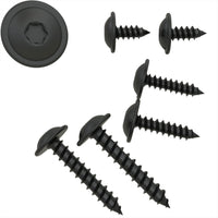 1 x RAW Customer Returns 100 AUPROTEC sheet metal screws 3.9 x 16 mm flat head with washer TORX black galvanized DIN 7049-3.9 x 16 mm, 100 pieces - RRP €15.73