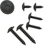 1 x RAW Customer Returns 100 AUPROTEC self-tapping screws 4.8 x 38 mm flat head with washer TORX black zinc plated DIN 7049-4.8 x 38 mm, 100 pieces - RRP €31.76