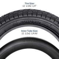 1 x RAW Customer Returns YunSCM pack of 2 kid bike tires 12.5 inch 12 1 2x2 1 4 12.5x2.25 and pack of 2 12.5 inch tube 12 1 2x2 1 4 AV32mm valve compatible 62-203 12 1 2x2 1 4 57 -203 tire and tube - RRP €35.99