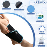 1 x RAW Customer Returns REVIX Calf and Shin Gel Cooling Pads for Injuries, Reusable Ice Pack for the Leg, Cold Compression Sleeve for Swelling, Bruises and Sprains 1 Pack  - RRP €26.4