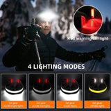 1 x RAW Customer Returns POWOBEST Headlamp LED Rechargeable, USB Camping Lantern, LED Head Lamp Super Bright with 4 Modes, Waterproof LED Headlamp, for Jogging, Reading, Running, Fishing, Outdoor, Camping etc. - RRP €10.07