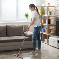 1 x RAW Customer Returns Mitclear 43 cm water squeegee floor mop with extended handle 147 cm , wet floor rubber squeegee, high performance, water squeegee for indoor and outdoor areas, garage, shower, bathroom, garden, kitchen, patio - RRP €18.04