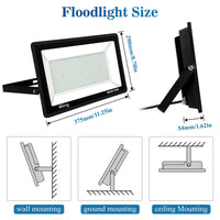 1 x RAW Customer Returns LED spotlight outside 500W super bright outdoor spotlight, IP66 waterproof LED floodlight 50000LM floodlight LED outdoor spotlight 6000K cold white LED outdoor spotlight for garden, courtyards, garage, hotel, - RRP €119.99